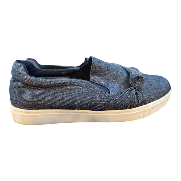 Brash womens sz 6 comfort shoes blue slip on with knot casual - Picture 3 of 12